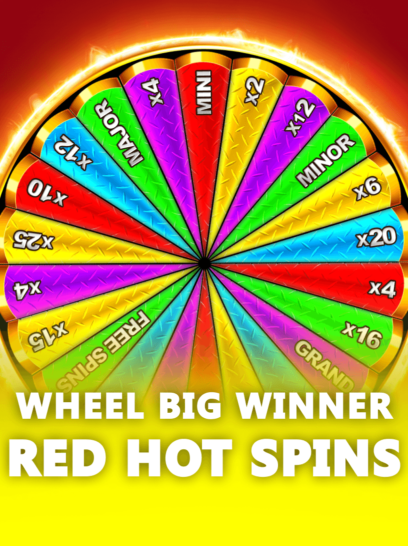 Wheel Big Winner Red Hot Spins Cascading Slot